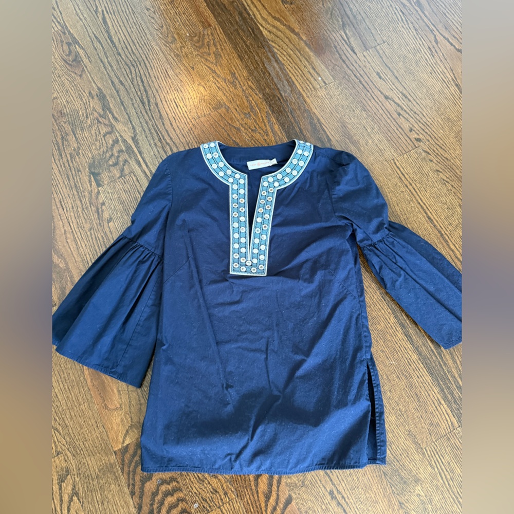 TORY BURCH ARIANA TUNIC Sz 2 - Picture 2 of 5